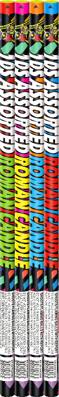 10S Assorted Roman Candle
